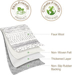Nakagishi 5x8 Area Rug Living Room: Washable Boho Large Neutral Soft Rugs - Image 9