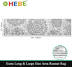 HEBE Hallway Runner Rug 2'x8' Washable Vintage Distressed Area Rugs Non Slip - Image 2