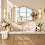 Bathroom Mirror for Over Sink-Gold Room Decor Wall Mirror 22"x 36"