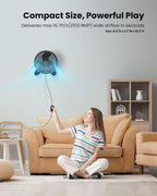 Koonie 8'' Wall Mount Fan, Quiet Small Fan with Timer, 8.2ft Wired Remote