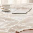 Bedsure GentleSoft Fleece Bed Blankets Full Size Cream - Image 5