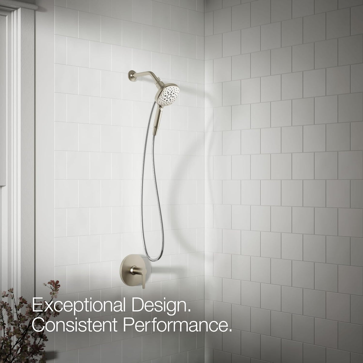Kohler R34308-G-BN Tellin™ Five-function handshower, 1.75 gpm, Vibrant Brushed Nickel