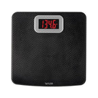 Taylor Digital Bathroom Scale, 440 lb Cap, Red LED, Anti-Slip, Black