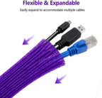 33ft PET Expandable Braid Cable Sleeving, 1/2" Cable Management Sleeve