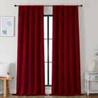 Simplebrand Red Blackout Curtains by Simplebrand