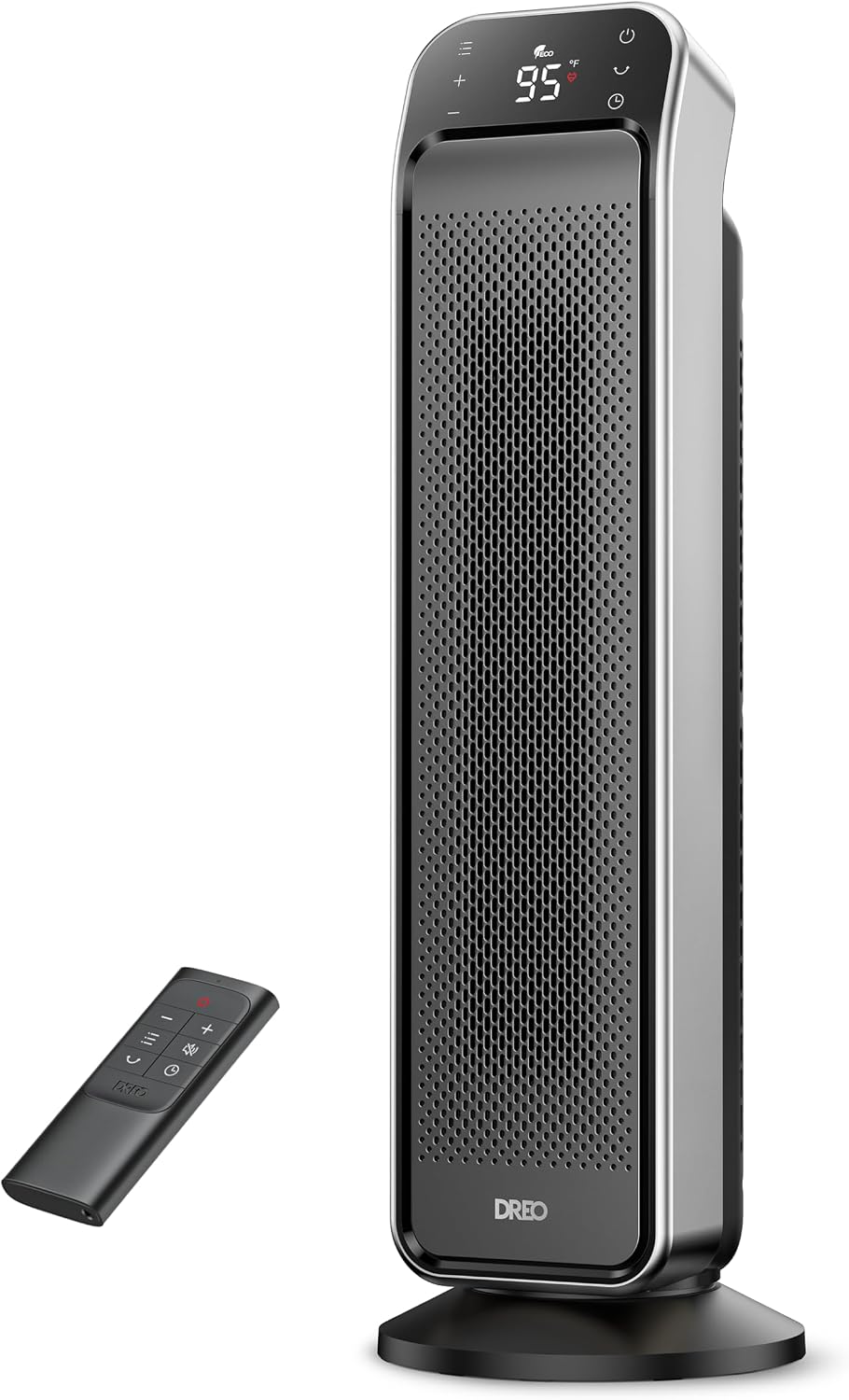DREO Ceramic Space Heater for Indoor Use 25 Inch, Remote and Thermostat