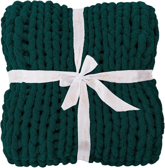 Bigacogo Chunky Knit Throw Blanket - Image 7