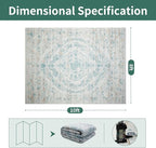 Washable Rugs 8x10 Area Rugs for Living Room-Modern Abstract Rugs for Bedroom - Image 2