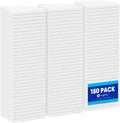 Orighty Microfiber Cleaning Cloth Bulk, 150 Pack Shop Towels 12x12in, White