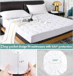 Softhour Twin XL Mattress Protector, Quilted Waterproof Mattress Protector