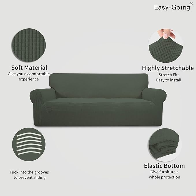 Easy-Going Stretch Oversized Sofa Slipcover 1-Piece Sofa Cover Furniture - Image 3