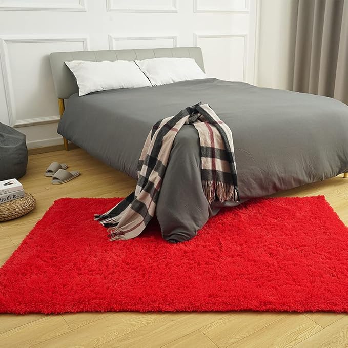 Amearea Premium Soft Fluffy Area Rug Modern Shag Carpet, 3x5 Feet, Fuzzy Shaggy - Image 2