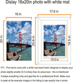 LUCKYLIFE 18x24 Frame in Black, Gallery Frame for Wall Mounting, 2 Pack
