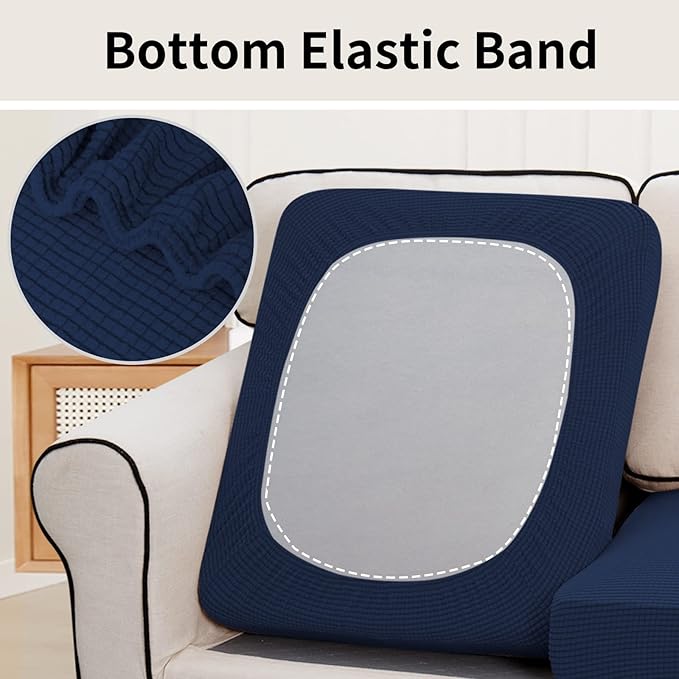 Easy-Going Stretch Individual Loveseat Couch Cushion Cover Sofa Cushion - Image 4