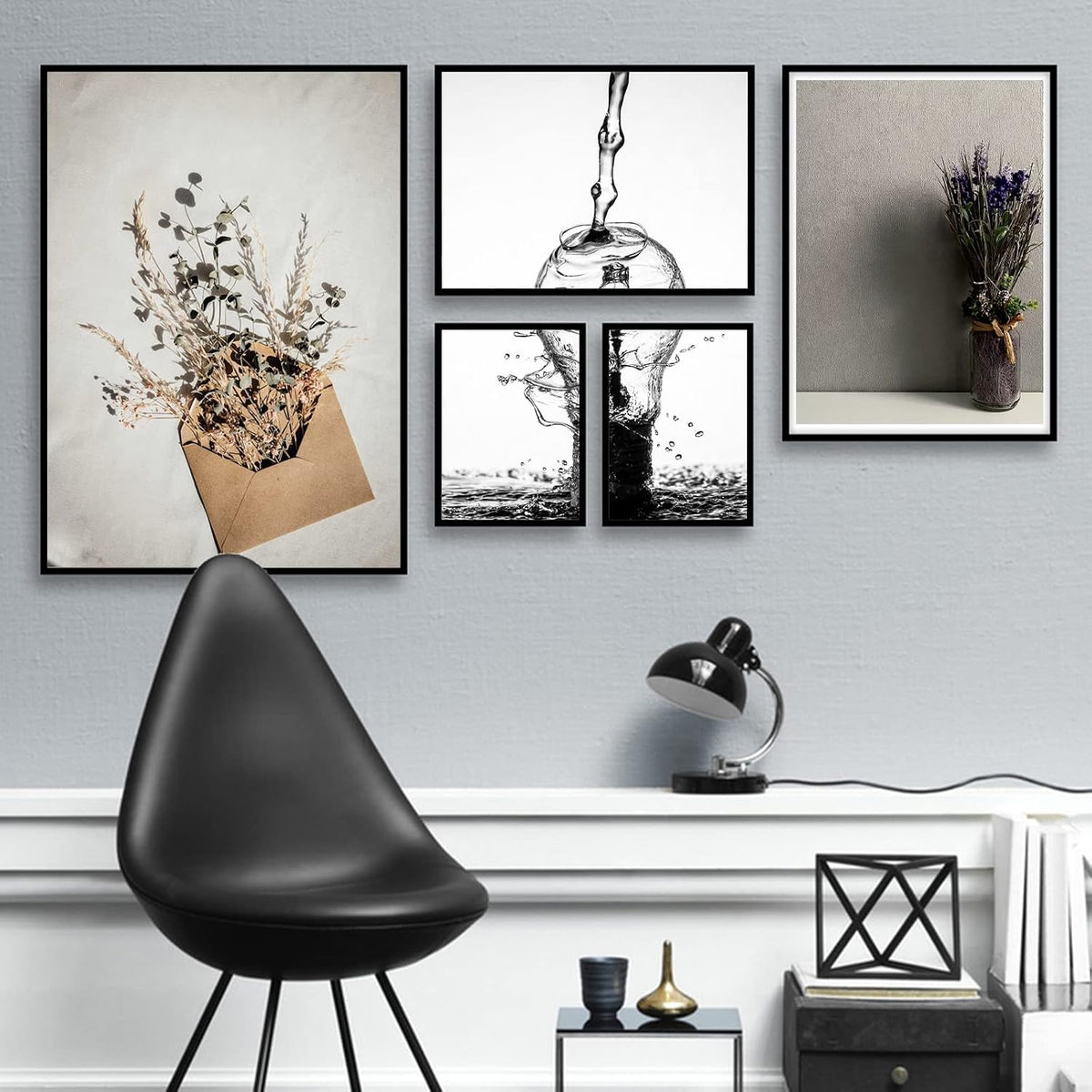 Black 16x24 Picture Frame, Lightweight Sturdy Gallery Wall Decor