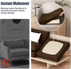 8Pcs Stretch Patio Cushion Covers, Outdoor Couch & Sofa Replacement Slipcovers - Image 5