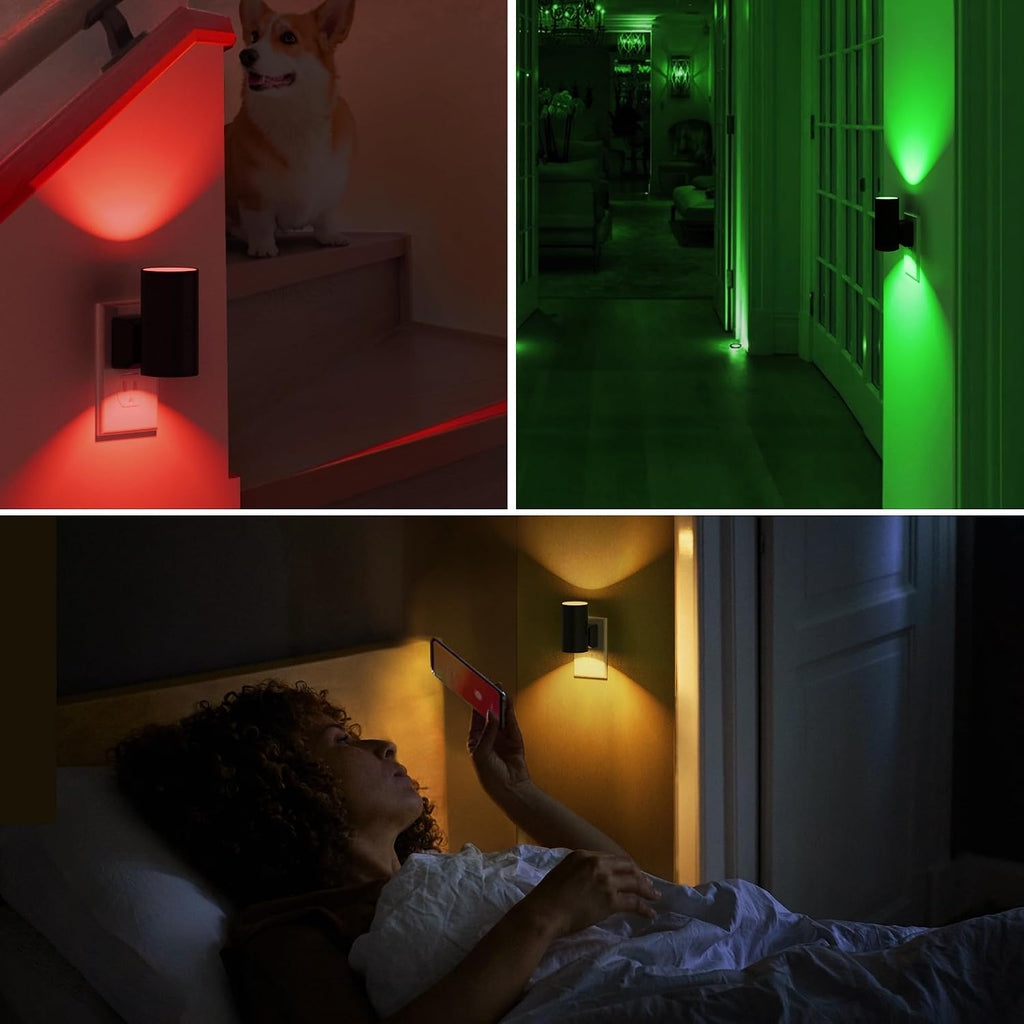 L LOHAS LED Night Light, Remote Control, RGB Color Changing, ON-Off, 1 Pack
