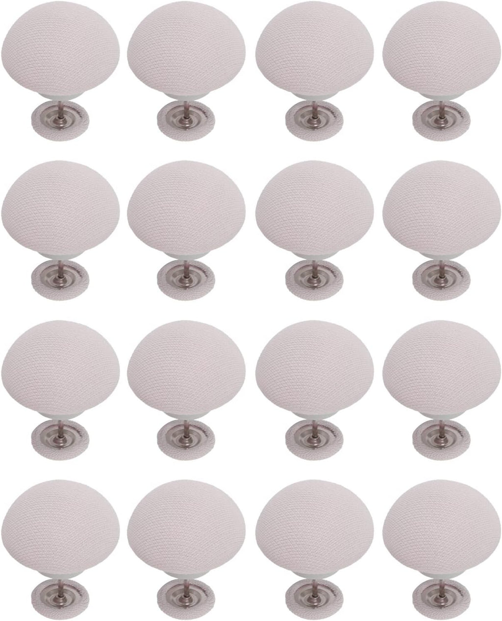 Bed Sheet Fasteners, Duvet Cover Clips Plastic Mushroom Head Design Easy to Use Cotton Surface 16 Pack for Firm Mattresses (Gray)