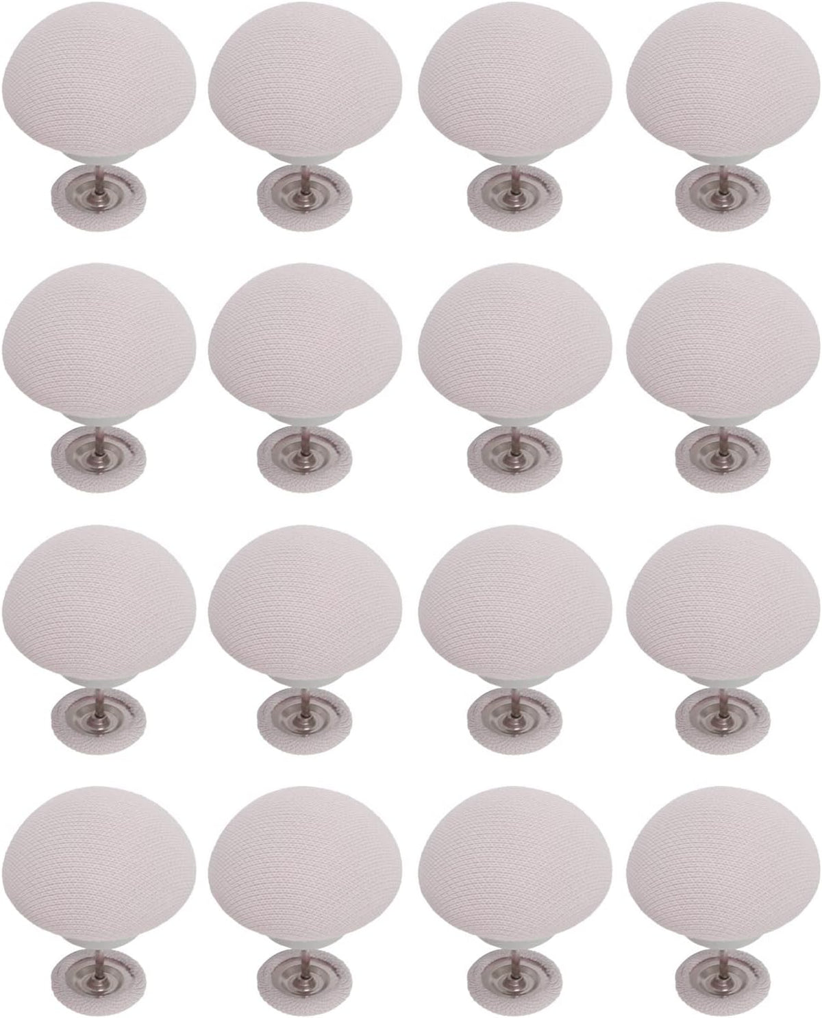 Bed Sheet Fasteners, Duvet Cover Clips Plastic Mushroom Head Design Easy to Use Cotton Surface 16 Pack for Firm Mattresses (Gray)