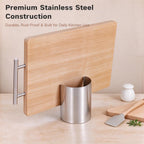 2 In1 Multi-Functional Kitchen Utensil Holder, Small Pot Lid & Spoon Rack