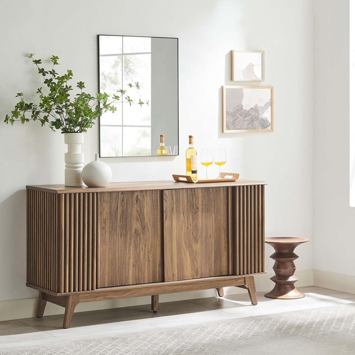 Modway EEI-6278-WAL Eudora Sideboard, Walnut