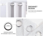 MIULEE Linen Blackout Curtains for Bedroom Solid 100% Blackout Thermal - Image 4