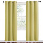 NICETOWN Paler Yellow Room Darkening Curtains - Image 2