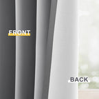 Yakamok 100% Blackout Curtain Panels 84 inches Cold and Light Blocking Drapes - Image 6