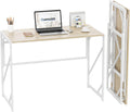 Elephance Folding Desk Writing Computer Desk for Home Office No-Assembly