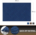 Mibao Front Door Mat, Dirt Trapper Welcome Mat - Image 2