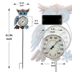 MUMTOP Outdoor Thermometer, Owl Outside Decor for Patio, Yard and Garden