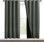 NICETOWN 100% Blackout Window Curtain Panels, Full Light Blocking Drapes by NICETOWN