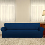 PureFit Super Stretch 4 Seater Sofa Slipcover – Spandex Non Slip Soft Couch - Image 2