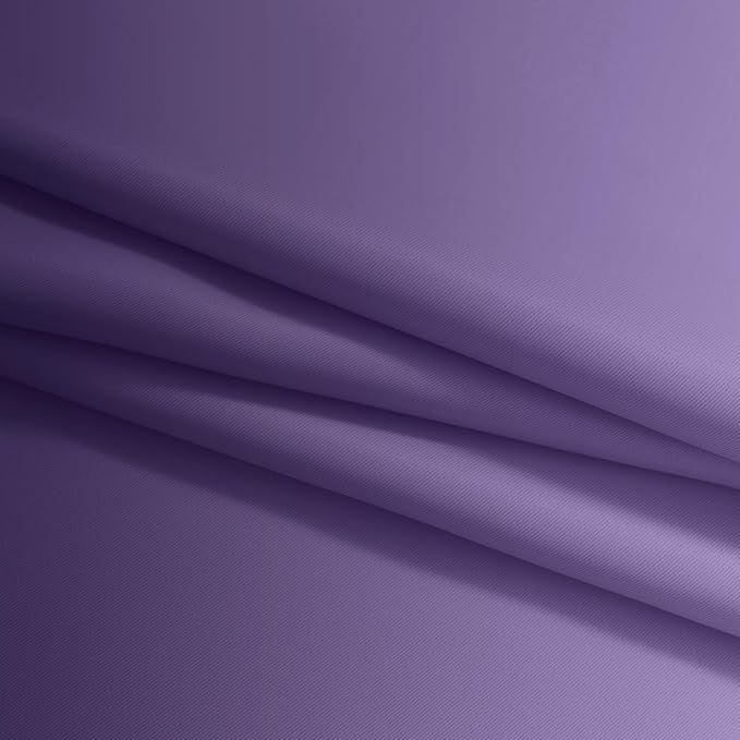 Yakamok Greyish White and Lavender Purple Ombre Curtains, Light Blocking - Image 8