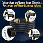 10FT Dehumidifier Drain Hose 3/4" FHT Connector