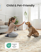 AMADA HOMEFURNISHING 4x6 Washable Area Rug, Low-Profile Entryway Rug - Image 2