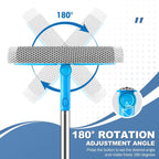 SetSail Window Squeegee 2 in 1 Window Cleaner Tool with 57in Extension Pole