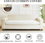 Couch Covers for 3 Cushion Sofa Pet Friendly Couch Cushion Covers Universal - Image 3