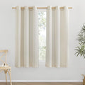 NICETOWN Thick Linen Blend Curtains Flax Textured by NICETOWN