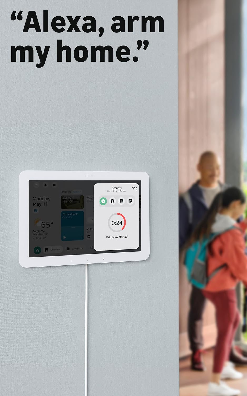 Amazon Echo Hub (newest model), 8", Redesigned with customizable control and Alexa+, Compatible with thousands of devices