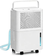 2500 Sq. Ft MAX 30 Pints Dehumidifier Equipped With Drainage Hose, Automatic Defrosting, 24-Hour Timer, Ideal for Basement, Home, Bathroom, Bedroom