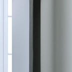 Yakamok 84 Inch Length Gray and Greyish White Gradient Color Ombre Curtains - Image 7