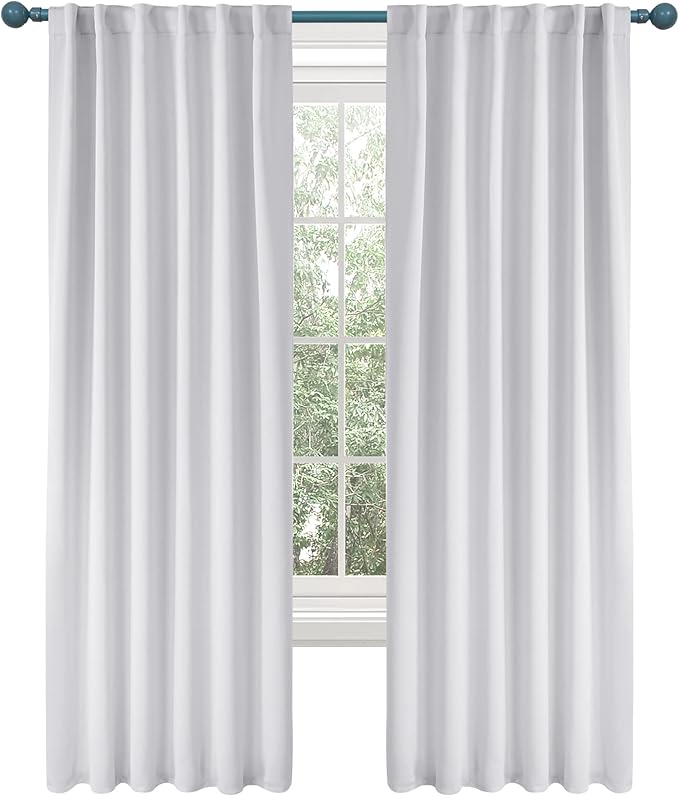 Deconovo Blackout Curtains Back Tab and Rod Pocket Thermal Insulated Curtain by Deconovo
