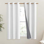 NICETOWN 100% Absolutely Blackout Linen Curtains - Image 2
