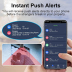 Outdoor Home Security Door/Window Alarm System-1 WiFi Hub + 4 Sensors