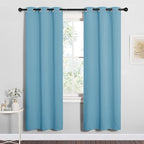 NICETOWN Thermal Insulated Curtains Blackout Draperies, Window Treatment Solid - Image 2