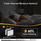 MIULEE Pure White Blackout Curtains - Image 2