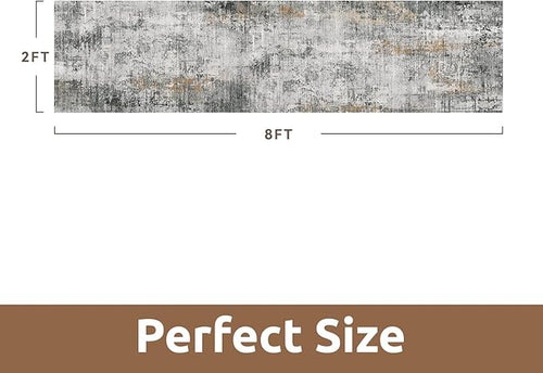 AMOAMI 2 x 8 Hallway Runner Rug Non Slip Super Soft Long Runner Rugs Machine - Image 2