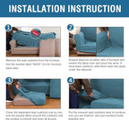 H.VERSAILTEX 4 Piece Stretch Sofa Covers - Image 6