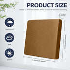 8Pcs Outdoor Cushion Covers, Patio Cushion Covers, Stretch Elastic Slipcovers - Image 2